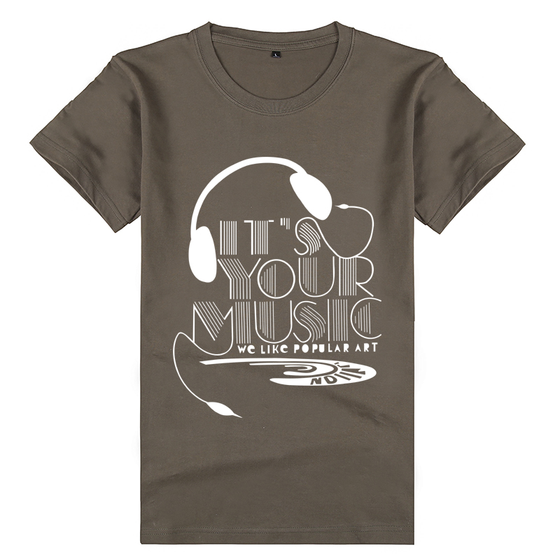 Áo thun cotton nam ngắn tay mùa hè XL thể thao nam béo cổ tròn tay áo nam nửa 桖 áo sơ mi chạm đáy thủy triều áo thun gucci