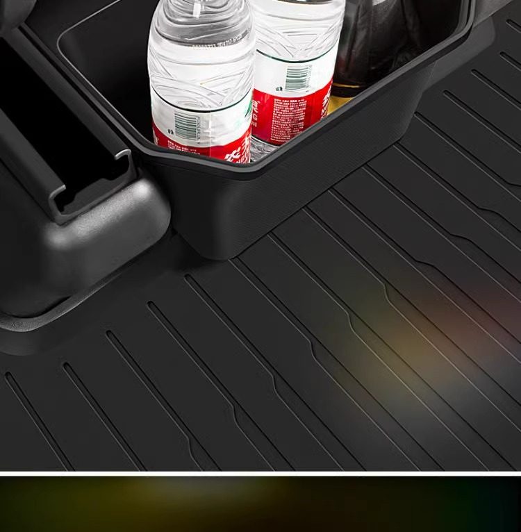 Suitable for Tesla Model Y Rear Storage Box Storage Box New Version Car Trash Can Modification Factory Accessories