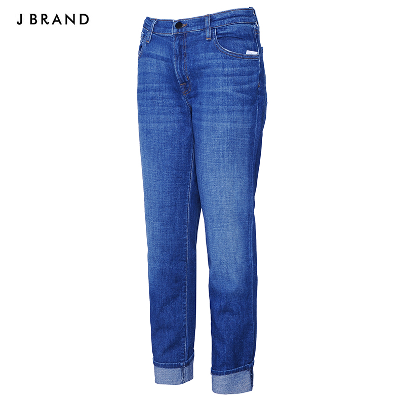 JBRAND châu Âu và quần âu Mỹ thương hiệu thời trang quần jean thương hiệu thương hiệu của phụ nữ eo cao cấp giấy phép mỏng thương hiệu