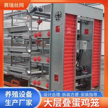 Large stacked laying hen cage intelligent fully automatic breeding equipment chicken farm stacked automatic laying hen cage