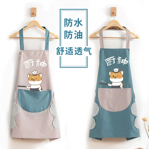 Фартук, водонепроницаемая тонкая летняя корейская юбка для еды для влюбленных, коллекция 2021