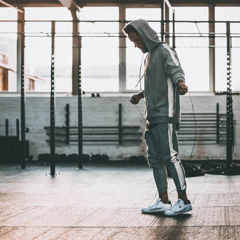 Cơ bắp nam mùa thu đông mới phù hợp với thể thao và thể dục mới bộ gió adidas nữ