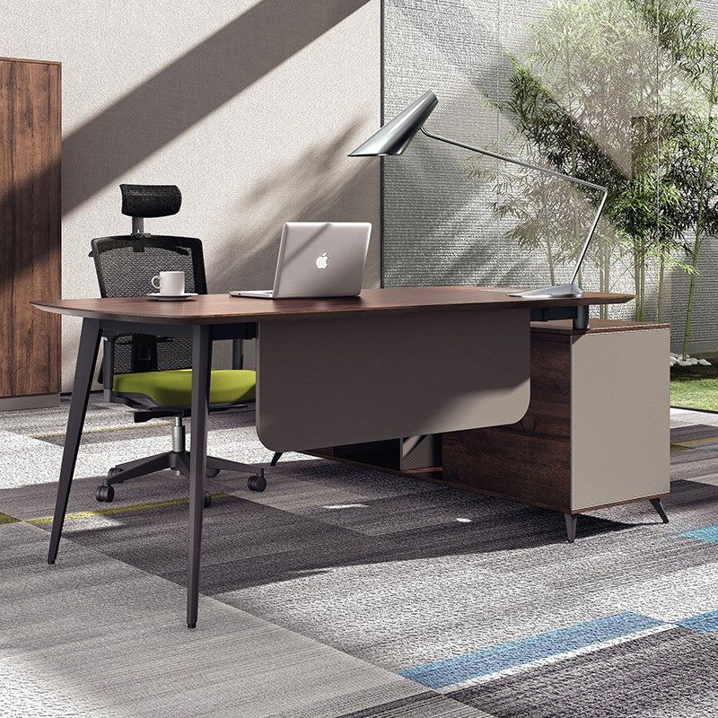 Boss Desk Desk Brief Modern Fashion Head Desk Manager Table Manager Table Large Class Desk Single Place Computer Table And Chairs Combination