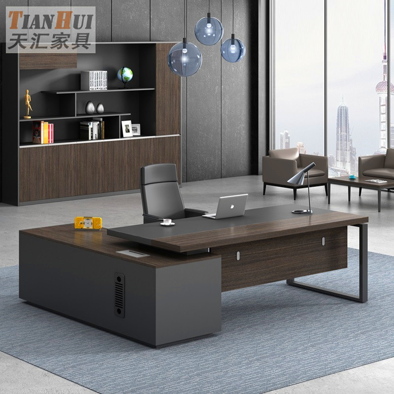 Xi'an office furniture owner's desk desk brief modern single head manager table big class desk president table and chairs