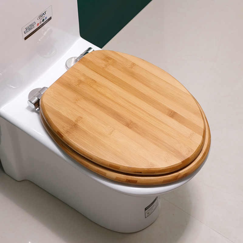 Solid Wood Bamboo Toilet Seat Cover for Home Use, Universal Toilet Seat Cover, Slow-Down, Thickened Toilet Seat Cover, Silent Flush Toilet Ring Solid Wood Bamboo Toilet Seat Cover for Home Use, Universal Toilet Seat Cover, Slow-Down, Thickened Toilet Seat Cover, Silent Flush Toilet Ring