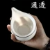 Ngọc cừu béo ngọc trắng sứ chén tách trà tích hợp bộ trà đặt sứ trắng sứ sứ chống vảy sứ biển - Trà sứ