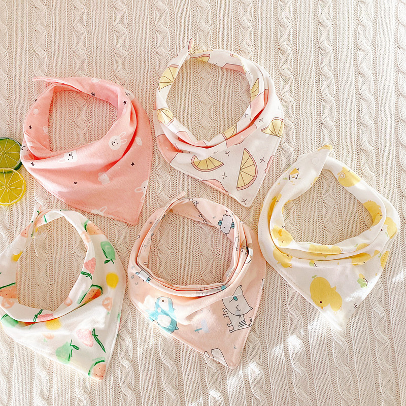 Baby Saliva Towel Pure Cotton Baby Triangle Towels Newborn Waterproof Scarves children Boy girl's autumn winter surrounding pocket
