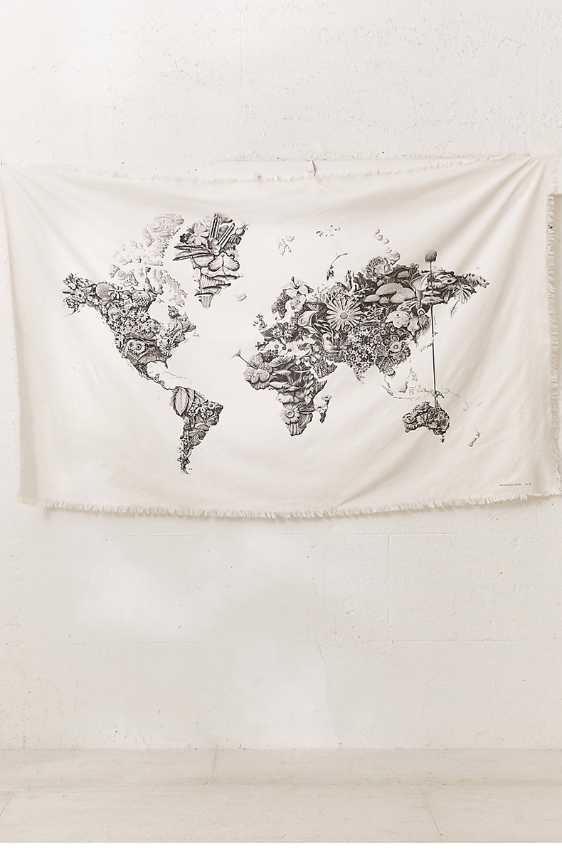 Urban Outfitters Armando đồ bông tấm thảm tấm thảm của Mỹ ngôi nhà mới hiện đại nhỏ gọn - Tapestry thảm trang trí phòng khách đẹp