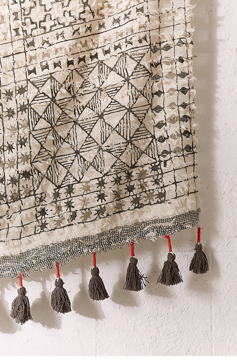 Urban Outfitters kỳ lạ quốc gia triều gió thương hiệu bông in tua tai chăn bãi biển tấm thảm phức tạp - Tapestry thảm treo tường 2m	