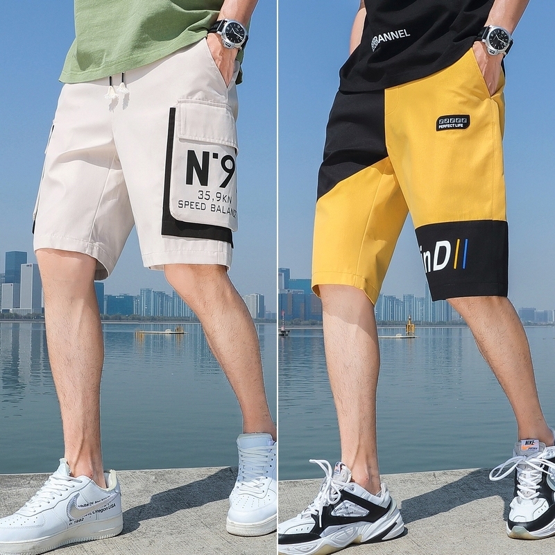 Đàn ông của năm điểm xu hướng quần mùa hè Hàn Quốc phiên bản bên ngoài mặc inglittle mùa hè mỏng lỏng thể thao giản dị quần short nam