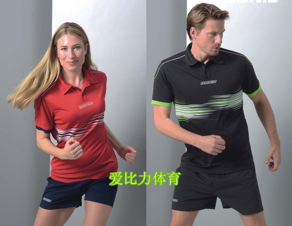 Clearance Donick short-sleeved tops jersey couples men and women quick-drying competition clothes table tennis jersey sportswear 83