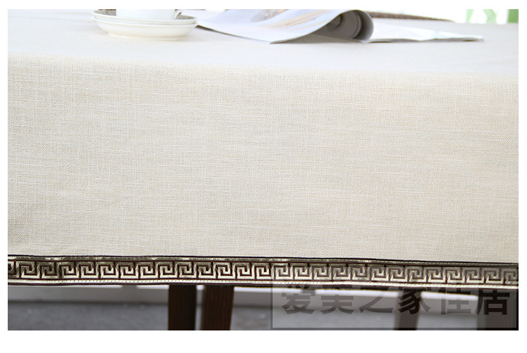 Đơn giản hiện đại i màu tinh khiết cotton và khăn trải bàn khăn trải bàn nhà Nhật Bản bàn hình chữ nhật vải bàn cà phê bàn ​​máy tính khăn trải bàn học caro