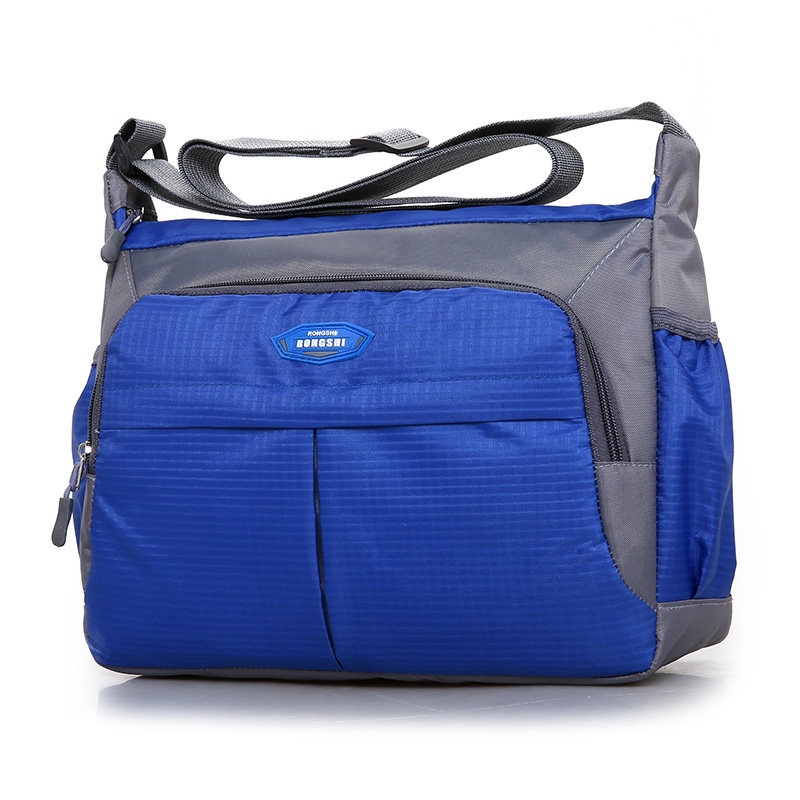 New nylon cloth bag trend Korean version fashion men's messenger bag canvas bag middle-aged and elderly mother's diagonal cross women's bag