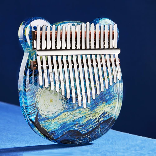 21 Инь Калинба пальцы пальцы кристалл прозрачный начинающий 17 Yinqin Kalimba Musical Girl