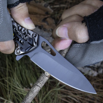 Army knife outdoor small knife folding knife Tritium Gas Knife with carry-on blade Knife Body Cold Weapon Folding Knife Wolf knife