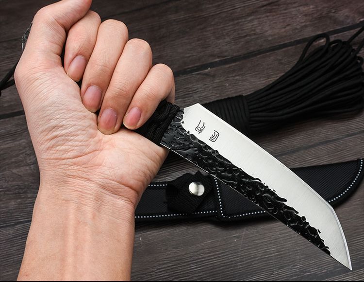 Sói con dao tự vệ vũ khí lạnh dao tritium dao kiếm cầm tay rèn dao nhỏ dao sắc bén dao thẳng có độ cứng cao - Công cụ Knift / công cụ đa mục đích