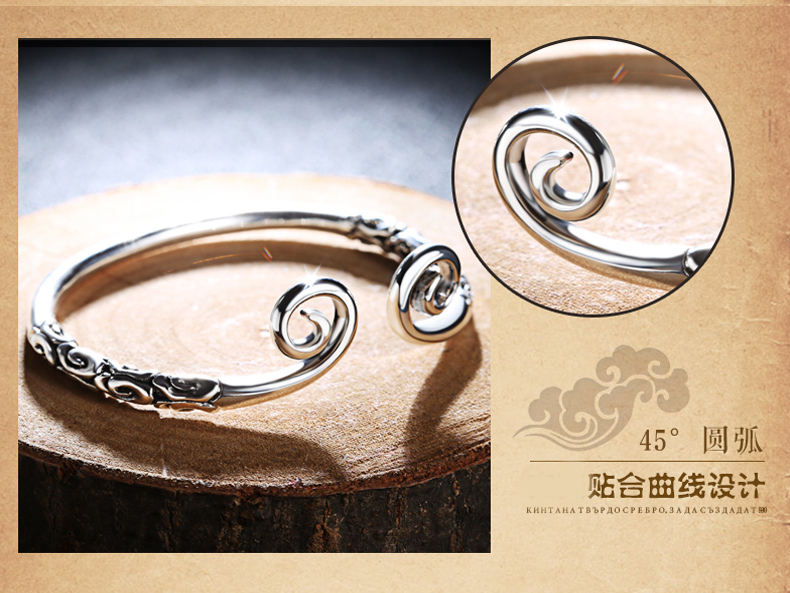 Sterling Silver Thắt Chặt Thần Chú Nhẫn Tối Cao Pod Couple Nhẫn Một Cặp của Nam Giới của Phụ Nữ Vàng Hoops Nhẫn Vàng Hoops Cá Tính Hợp Thời Trang