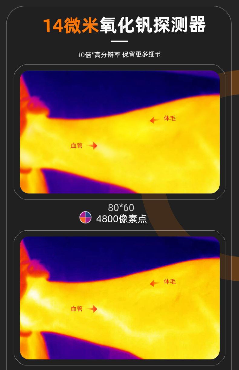Тепловизор 泰瑞手机高清红外成像热成像仪 维修地暖电路测温仪 热感成像夜视