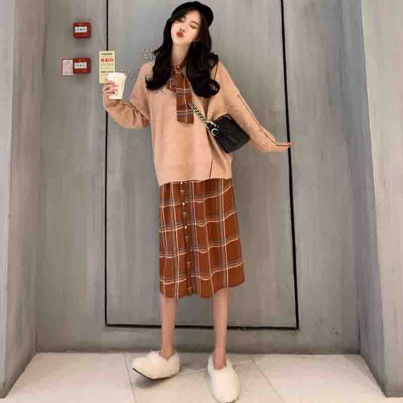 2021 new women's fashion Hepburn style fried street super fairy Sen department two-piece suit skirt women's spring dress