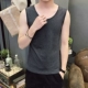 Áo vest nam màu rắn nam giới thể dục bó sát thể thao bó sát mồ hôi dưới áo vest nam tự canh mùa hè bông thủy triều - Áo vest cotton áo vest khoác nam