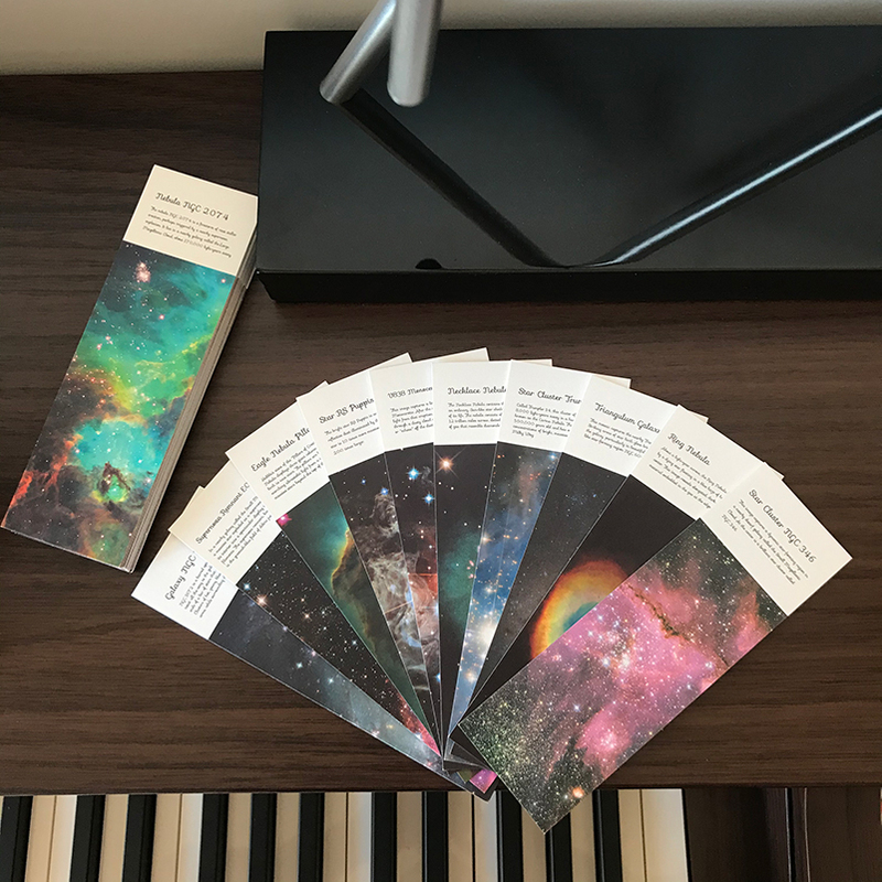 Nasa Nebula Bookmark Nasa Nebula Postcard Rose Nebula Pulsar the Universe on Your Birthday