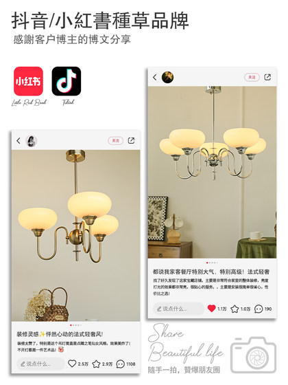 Apeal Vintage Danish Bedroom Chandelier Retro Dining Room Study French Bauhaus Designer Homestay Lighting Fixtures