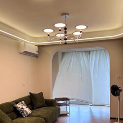 Designed French Retro Medieval Style Star Track Flying Saucer Living Room Chandelier Modern Simple Lamps Restaurant Bedroom Main Light