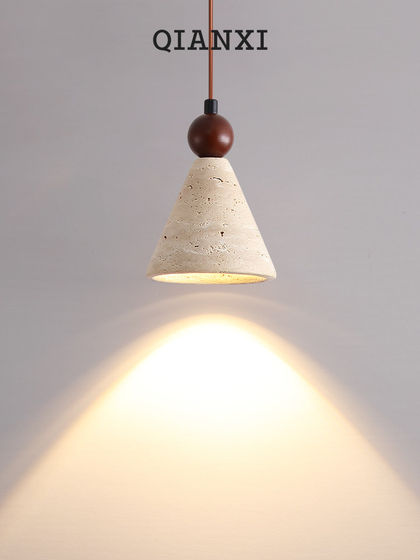 Background Wall Pendant Light, Small Yellow Lamp, New Model for Small Living Room, Hanging Light for Bedside, Vintage Stone Style, Entryway, Hill-Shaped Bedroom, Wabi-Sabi Style