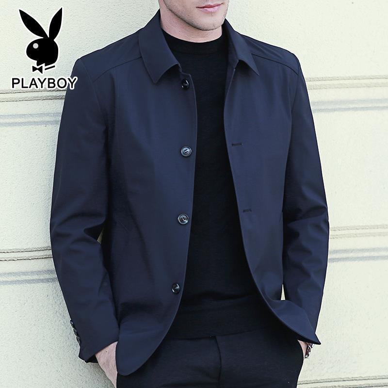 Button-Up 2022 Spring and Autumn Thin Lapel Jacket for Middle-Aged and Elderly Men, New Men's Outerwear for Dad