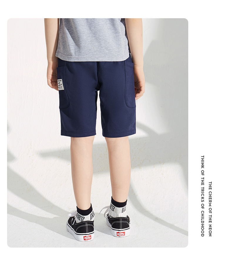 A21 quần áo trẻ em cho bé trai quần short mùa hè 2019 quần trẻ em mới trong quần trẻ em mỏng phần năm điểm quần bé trai thuần khiết - Quần shop thời trang trẻ em