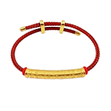 Изогнутая трубка, аксессуар, бусины, браслет с одной бусиной, браслет из красной нити