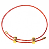 Золотой браслет с одной бусиной, водонепроницаемая сменная стальная проволка, 3D, 1.5mm