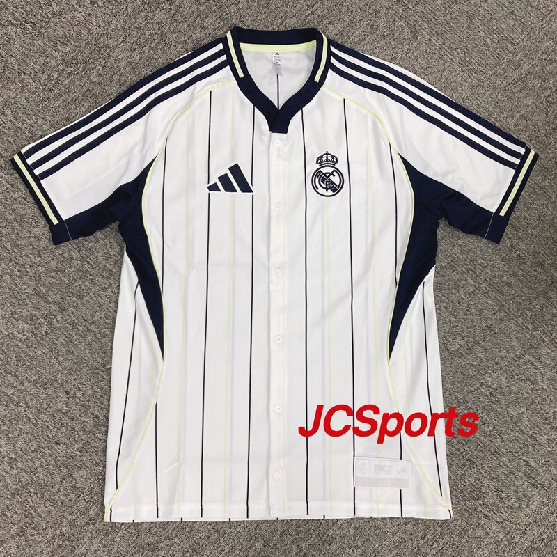 Real Madrid 2025 Official Authentic Real Madrid Trendy Casual Cultural Baseball Style Shirt Jersey Jn3073