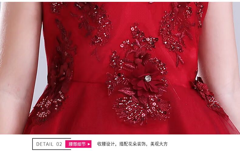 Cô gái ngắn trước khi catwalk công chúa váy trẻ em pettiskirt trang phục piano hoa cô gái đỏ váy váy bộ Vest cho bé trai lịch lãm