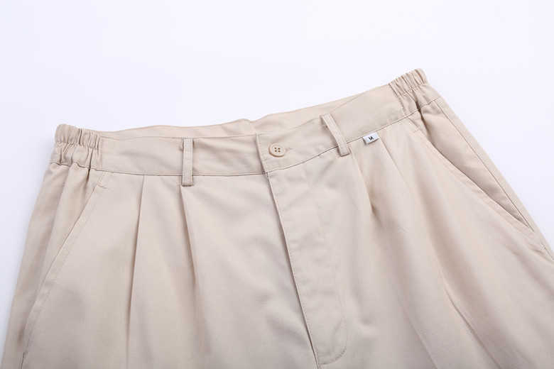 Cotton mới kaki màu be lưới quốc gia mùa hè áo dài tay hàn chống tĩnh điện quần yếm đồ pijama nam