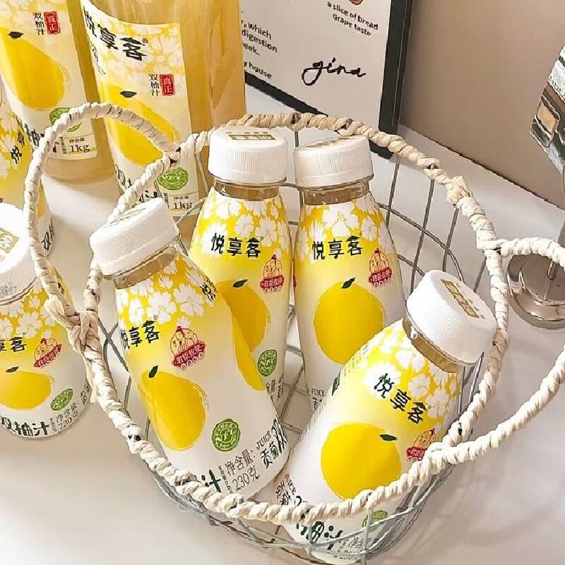 悦享客贡菊双柚汁鲜榨柚子汁小瓶果味饮料香柚胡柚果汁0脂肪饮品