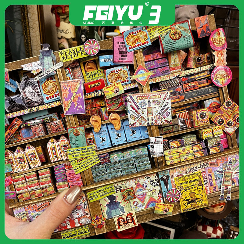 DIY Harry Weasley Joke Shop Offers a Complete Set of Accessories and Material Kits, Bjd Mini Miniature Material Kits DIY Harry Weasley Joke Shop Offers a Complete Set of Accessories and Material Kits, Bjd Mini Miniature Material Kits