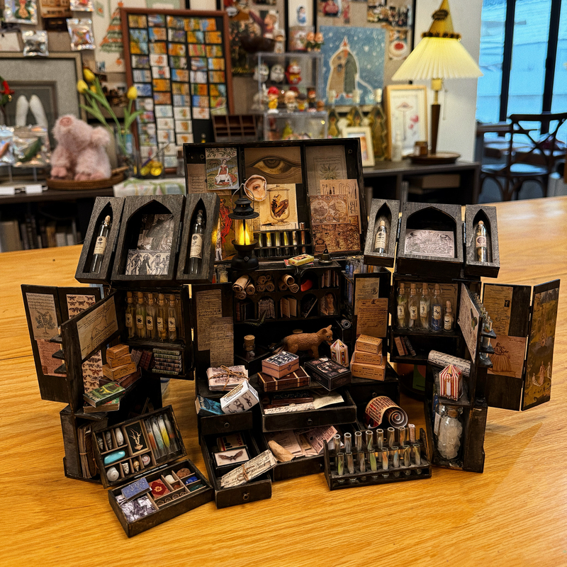DIY Original Magic Treasure Cabinet·Comes with a Full Set of Accessories and Material Package Bjd Mini Miniature Material Package