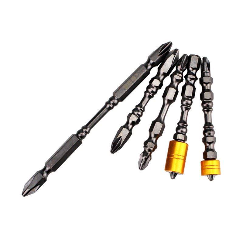 Batch slender cross electric screwdriver magnetic one word double stick double head ten strong magnetic long set pneumatic activator