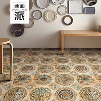 American pastoral concave and convex tiles Retro balcony restaurant floor tiles background wall tiles Kitchen bathroom non-slip tiles 30