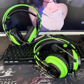 头戴式耳机电竞游戏有线7.1耳麦台式笔记本电脑专用只需USB连接