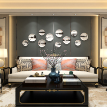 New Chinese Living Room Dining Room Wall Decoration Plate Hanging Pan Creative Home Wall Decoration Ceramic Handicraft Swing Tray Hem