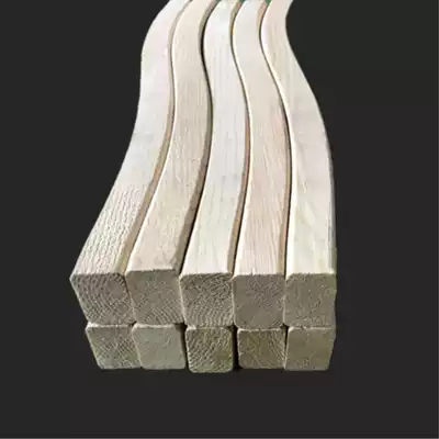 Solid Wood beauty relies on Wu Wang to rely on the preferred 4-sided polished Tenon fillet fillet camphor pine S curved Pavilion grape rack backrest strip