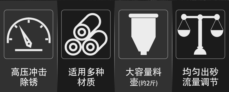 Súng phun cát cầm tay máy phun cát khí nén nhỏ bằng tay áp suất cao động cơ xe máy loại bỏ rỉ sét cầm tay đầu súng phun cát