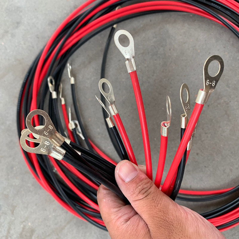 Smoke-free BBQ Oil smoke purifier accessories high-voltage line black white red connection line extended high temperature resistance