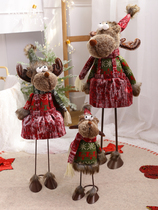 Christmas gifts Elk standing doll desktop ornaments Childrens small gifts Hotel Christmas Tree decorations