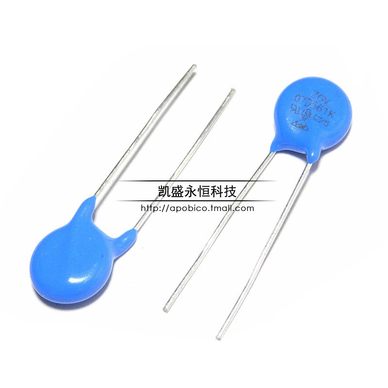 In-line 07D561K 7D561K 560V accuracy ± 10% resistor varistor 7MM diameter
