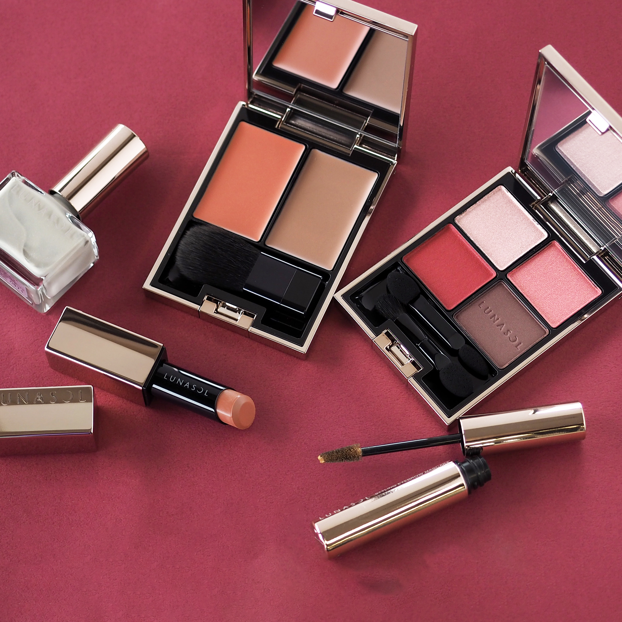 Spot Japan LUNASOL Day lunar eclipse EX14 15 lip balm EX03 blush nail polish 15 dye brow cream