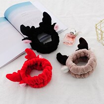 Face wash hair band makeup hair band application mask hair hoop cute hair sleeve women bag headscarf cartoon hair strap