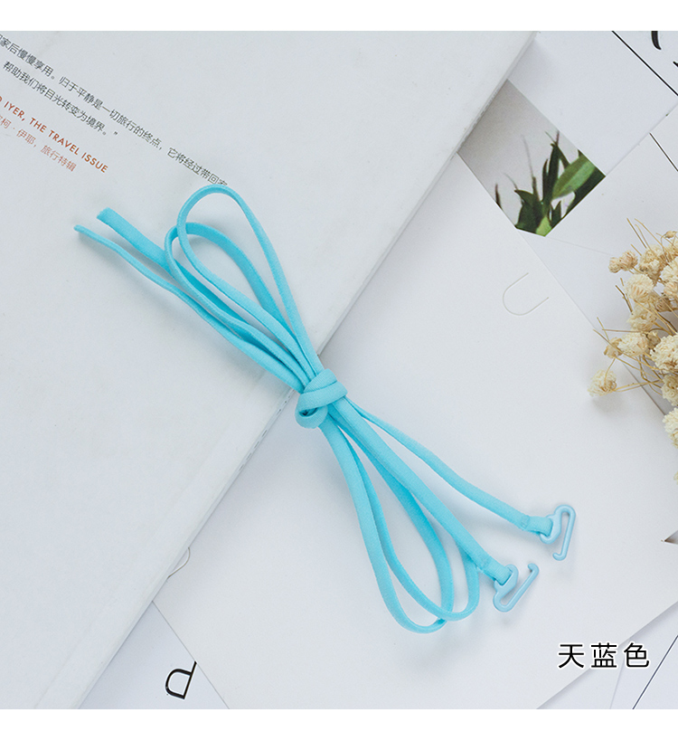 3 mảnh dây đeo vai cổ màu kẹo treo cổ áo ngực đồ lót vành đai áo tắm cổ treo dây áo lót trong suốt bản to